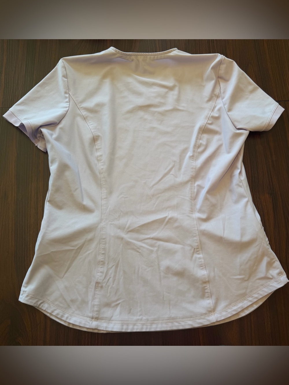 Cherokee FORM Lavender Haze Scrub Top LARGE - Picture 3 of 3